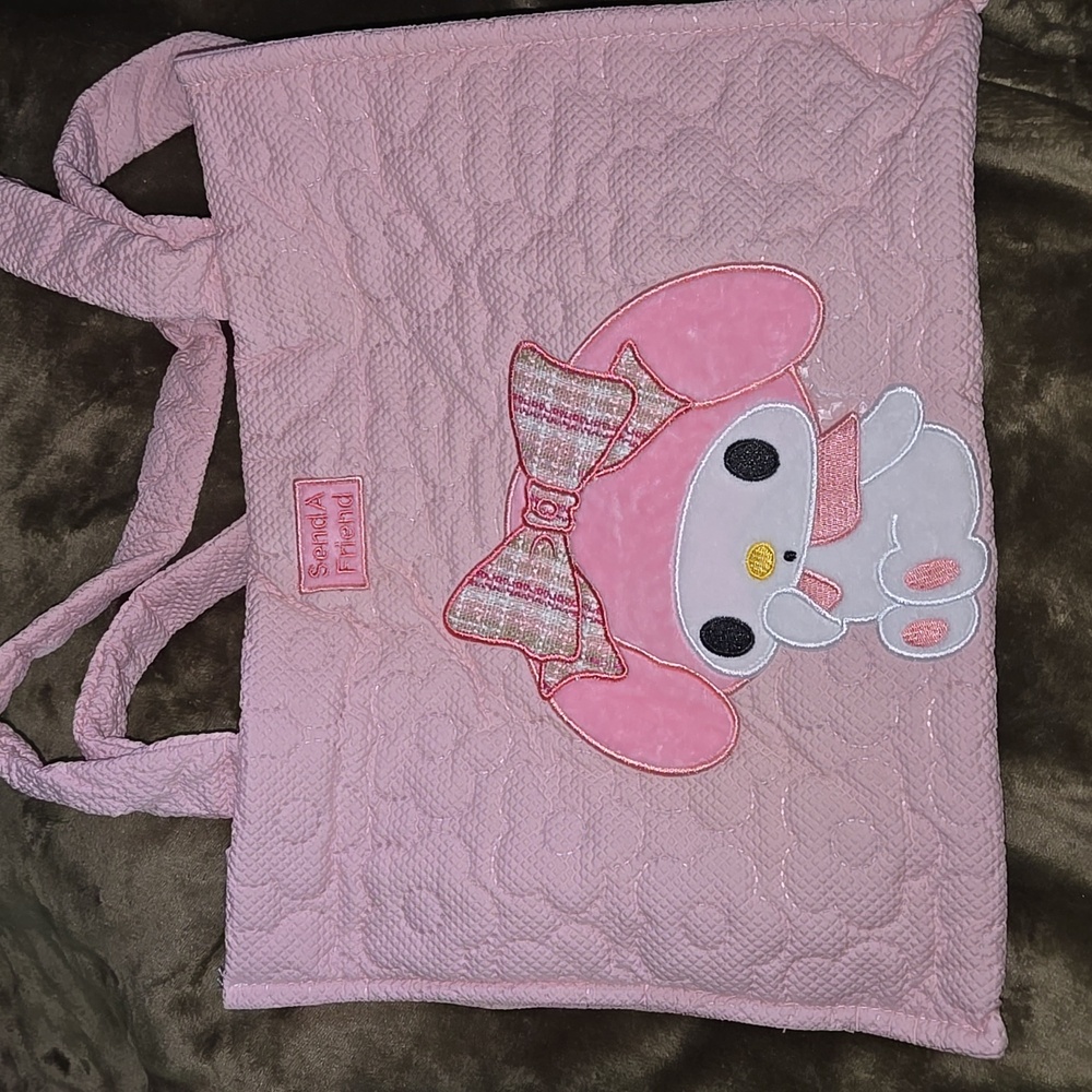 Pink Quilted Tote with My Melody Design